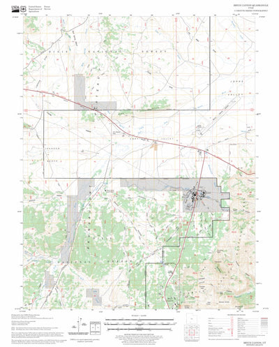 US Forest Service - Topo Bryce Canyon, UT FSTopo Legacy digital map