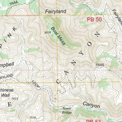 US Forest Service - Topo Bryce Canyon, UT FSTopo Legacy digital map