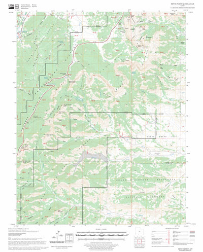 US Forest Service - Topo Bryce Point, UT FSTopo Legacy digital map
