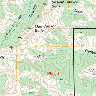 US Forest Service - Topo Bryce Point, UT FSTopo Legacy digital map
