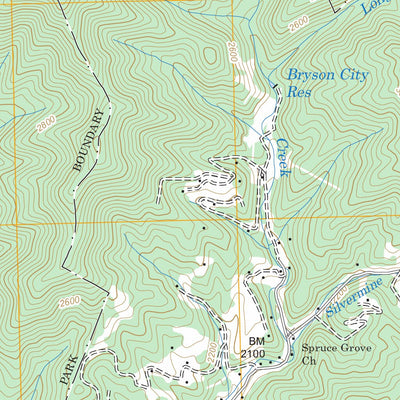 US Forest Service - Topo Bryson City, NC FSTopo Legacy digital map