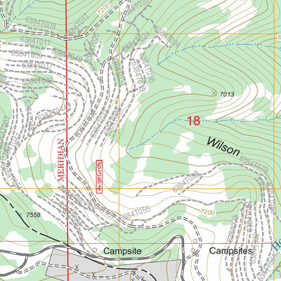 US Forest Service - Topo Bubbling Springs, MT FSTopo Legacy digital map