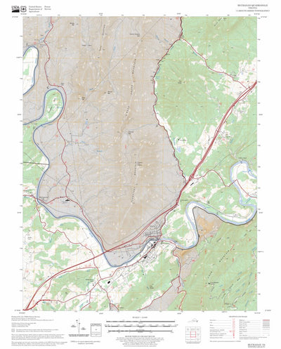 US Forest Service - Topo Buchanan, VA FSTopo Legacy digital map