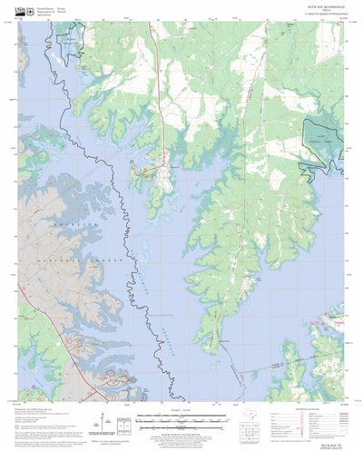 US Forest Service - Topo Buck Bay, TX FSTopo Legacy digital map