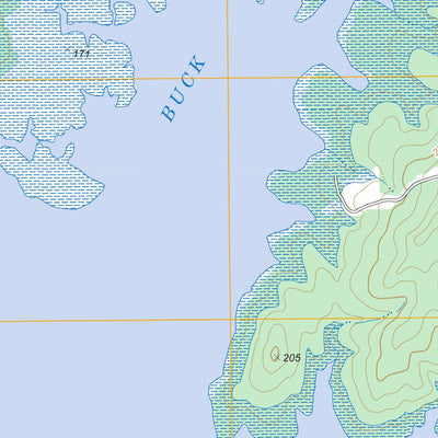 US Forest Service - Topo Buck Bay, TX FSTopo Legacy digital map