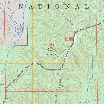 US Forest Service - Topo Buck Creek, AL FSTopo Legacy digital map