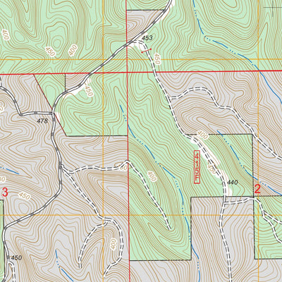 US Forest Service - Topo Buck Creek, AL FSTopo Legacy digital map
