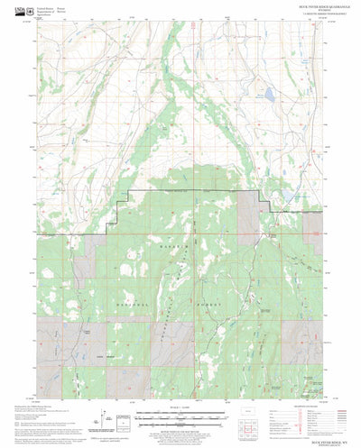 US Forest Service - Topo Buck Fever Ridge, WY FSTopo Legacy digital map