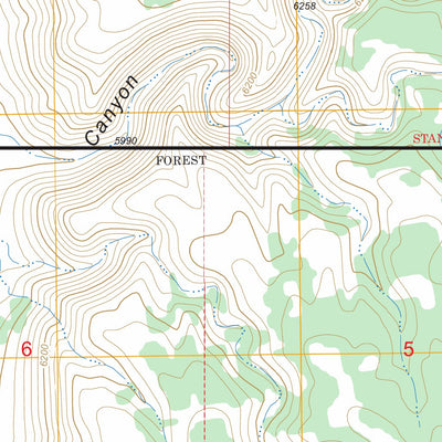 US Forest Service - Topo Buck Pasture Canyon, AZ FSTopo Legacy digital map