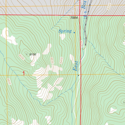 US Forest Service - Topo Buck Peak, WY FSTopo Legacy digital map