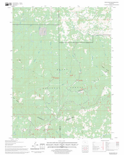 US Forest Service - Topo Buck Point, CO FSTopo Legacy digital map