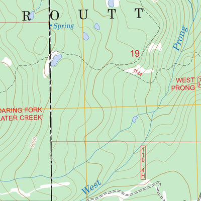 US Forest Service - Topo Buck Point, CO FSTopo Legacy digital map