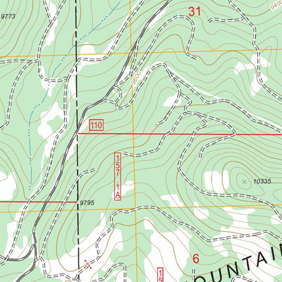US Forest Service - Topo Buck Point, CO FSTopo Legacy digital map