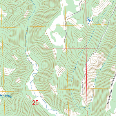 US Forest Service - Topo Buck Spring, OR FSTopo Legacy digital map