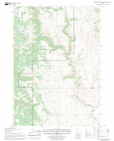US Forest Service - Topo Buck Trough Spring, OR FSTopo Legacy digital map