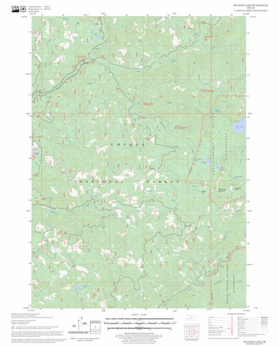 US Forest Service - Topo Buckeye Lake, OR FSTopo Legacy digital map