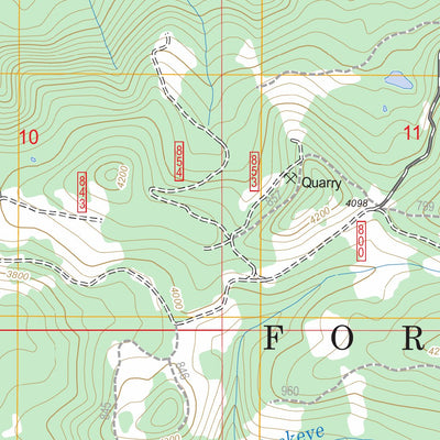 US Forest Service - Topo Buckeye Lake, OR FSTopo Legacy digital map