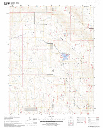 US Forest Service - Topo Buckeye Reservoir, CO - UT FSTopo Legacy digital map