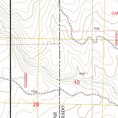 US Forest Service - Topo Buckeye Reservoir, CO - UT FSTopo Legacy digital map