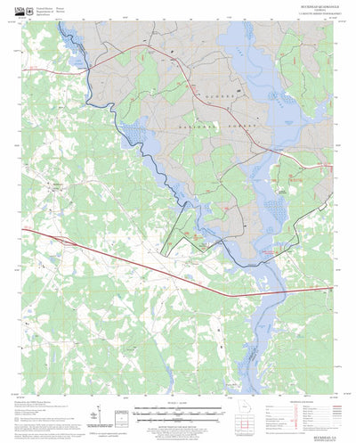 US Forest Service - Topo Buckhead, GA FSTopo Legacy digital map