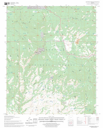 US Forest Service - Topo Buckhead Mesa, AZ FSTopo Legacy digital map