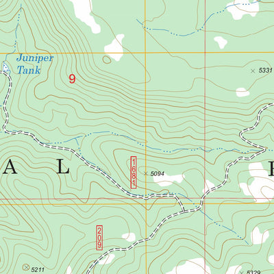 US Forest Service - Topo Buckhead Mesa, AZ FSTopo Legacy digital map