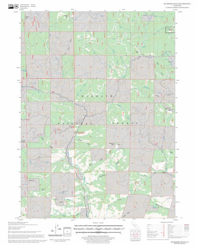 US Forest Service - Topo Buckhorn Bally, CA FSTopo Legacy digital map