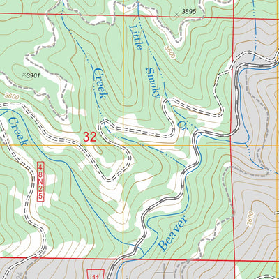 US Forest Service - Topo Buckhorn Bally, CA FSTopo Legacy digital map