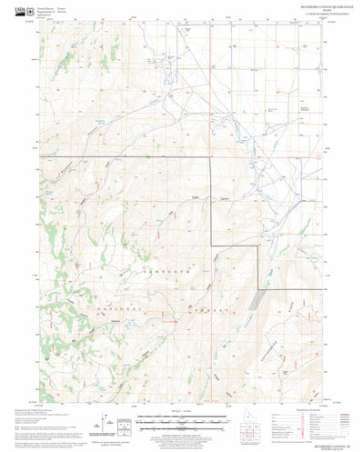 US Forest Service - Topo Buckhorn Canyon, ID FSTopo Legacy digital map