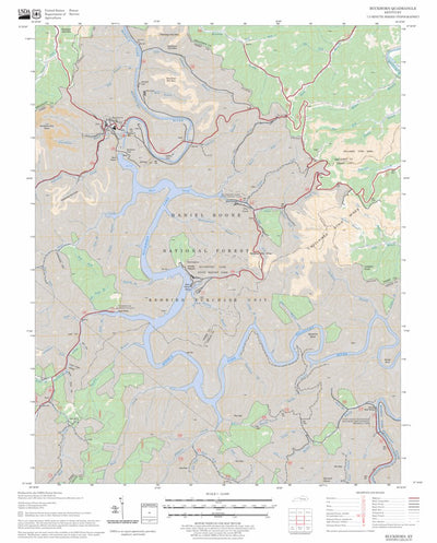 US Forest Service - Topo Buckhorn, KY FSTopo Legacy digital map