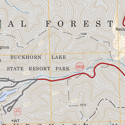 US Forest Service - Topo Buckhorn, KY FSTopo Legacy digital map