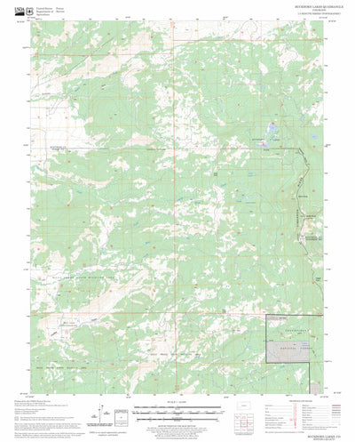 US Forest Service - Topo Buckhorn Lakes, CO FSTopo Legacy digital map