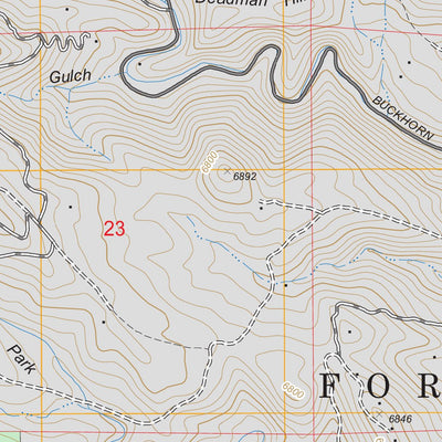 US Forest Service - Topo Buckhorn Mountain, CO FSTopo Legacy digital map