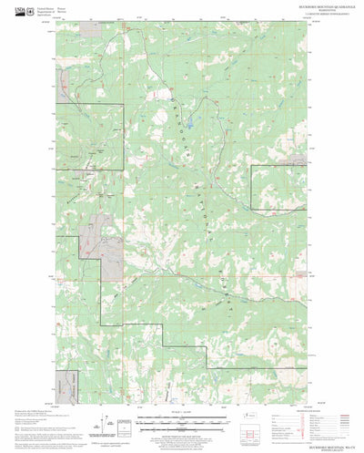 US Forest Service - Topo Buckhorn Mountain, WA FSTopo Legacy digital map