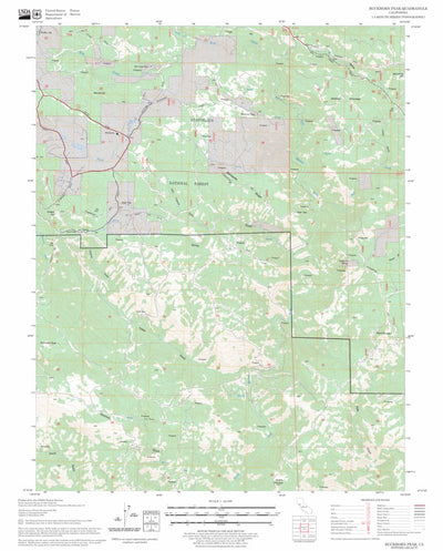US Forest Service - Topo Buckhorn Peak, CA FSTopo Legacy digital map