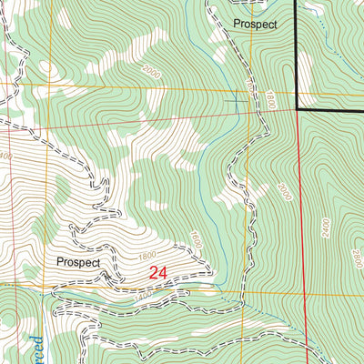 US Forest Service - Topo Buckhorn Peak, CA FSTopo Legacy digital map