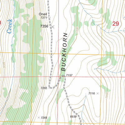 US Forest Service - Topo Buckhorn Ridge, NV FSTopo Legacy digital map
