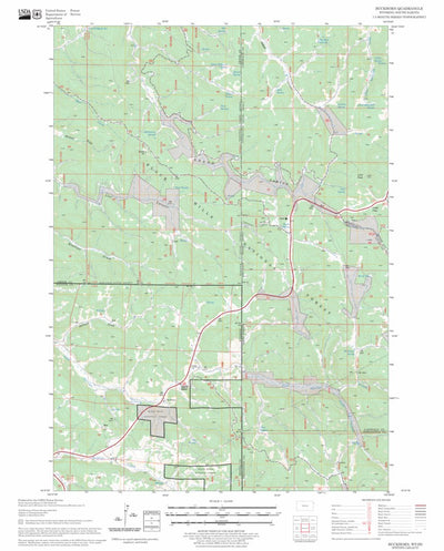 US Forest Service - Topo Buckhorn, WY - SD FSTopo Legacy digital map