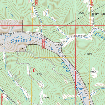 US Forest Service - Topo Buckhorn, WY - SD FSTopo Legacy digital map