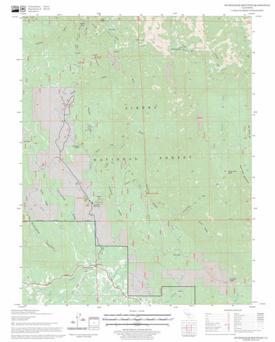 US Forest Service - Topo Buckingham Mountain, CA FSTopo Legacy digital map