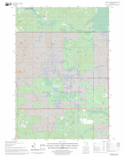 US Forest Service - Topo Bucks Pond, MI FSTopo Legacy digital map