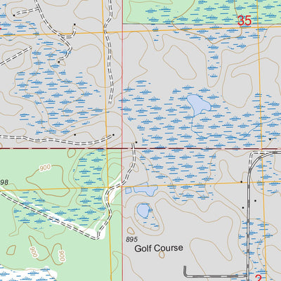 US Forest Service - Topo Bucks Pond, MI FSTopo Legacy digital map