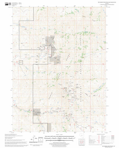 US Forest Service - Topo Buckskin Mountain, NV FSTopo Legacy digital map