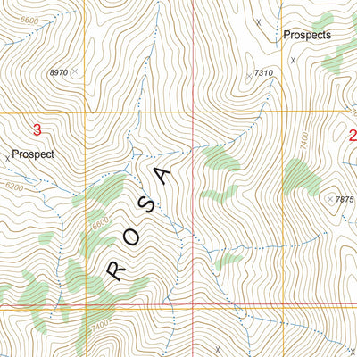 US Forest Service - Topo Buckskin Mountain, NV FSTopo Legacy digital map