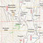 US Forest Service - Topo Buckskin Mountain, NV FSTopo Legacy digital map