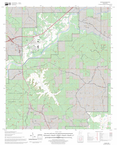 US Forest Service - Topo Bude, MS FSTopo Legacy digital map