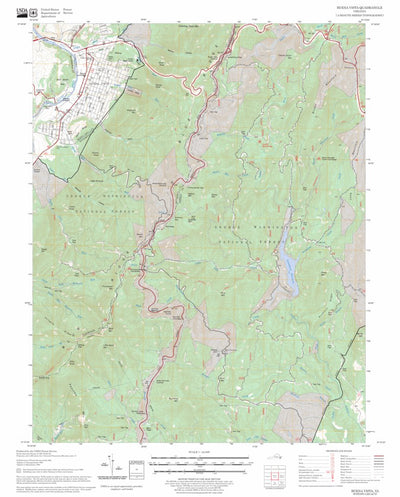 US Forest Service - Topo Buena Vista, VA FSTopo Legacy digital map