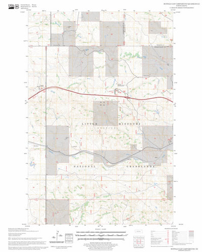 US Forest Service - Topo Buffalo Gap Campground, ND FSTopo Legacy digital map