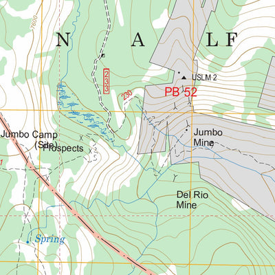 US Forest Service - Topo Buffalo Hump, ID FSTopo Legacy digital map