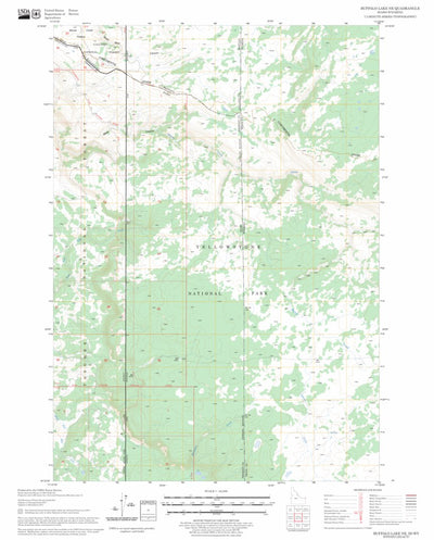 US Forest Service - Topo Buffalo Lake NE, ID - WY FSTopo Legacy digital map